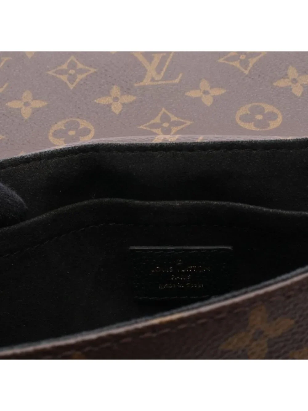 Louis Vuitton Shoulder Bag Sun Placido Monogram Noir Canvas Leather